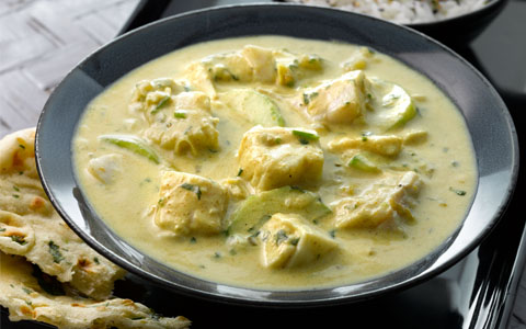Quick fish curry with Haddock
